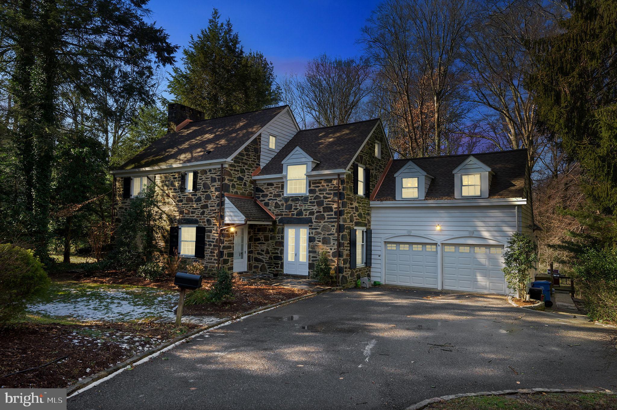19 Brookside Road Wallingford, PA 19086 - Photo 21 of 21 Evening Shot of Gorgeous Home