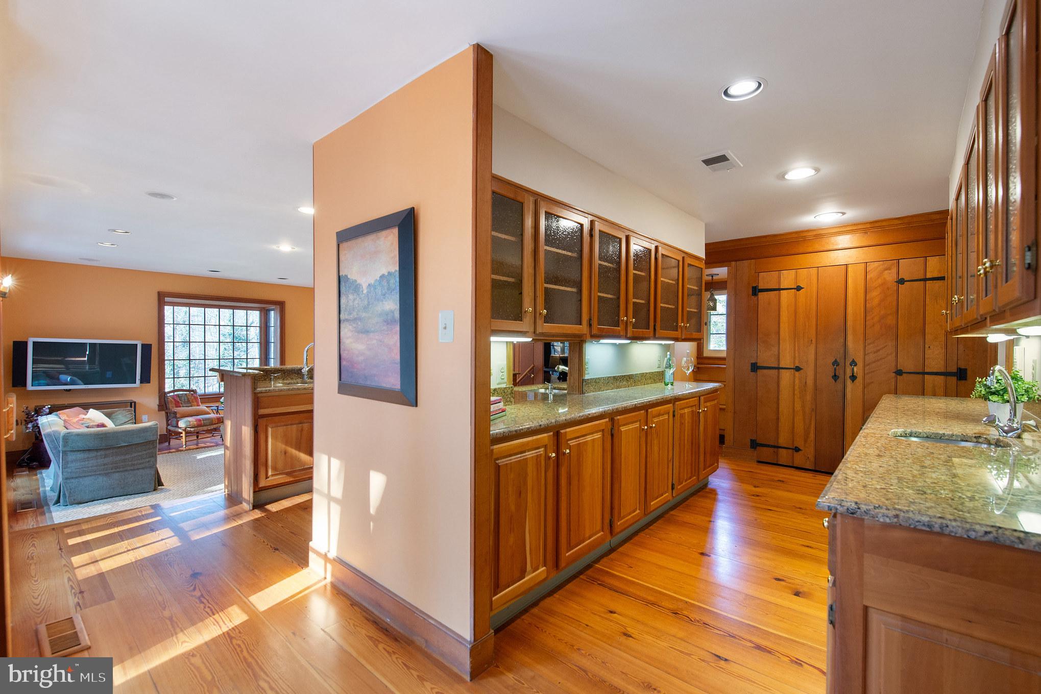 19 Brookside Road Wallingford, PA 19086 - Photo 7 of 21 Kitchen, Glass front cabinetry and Pantry closet