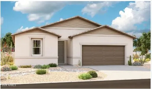 a front view of a house