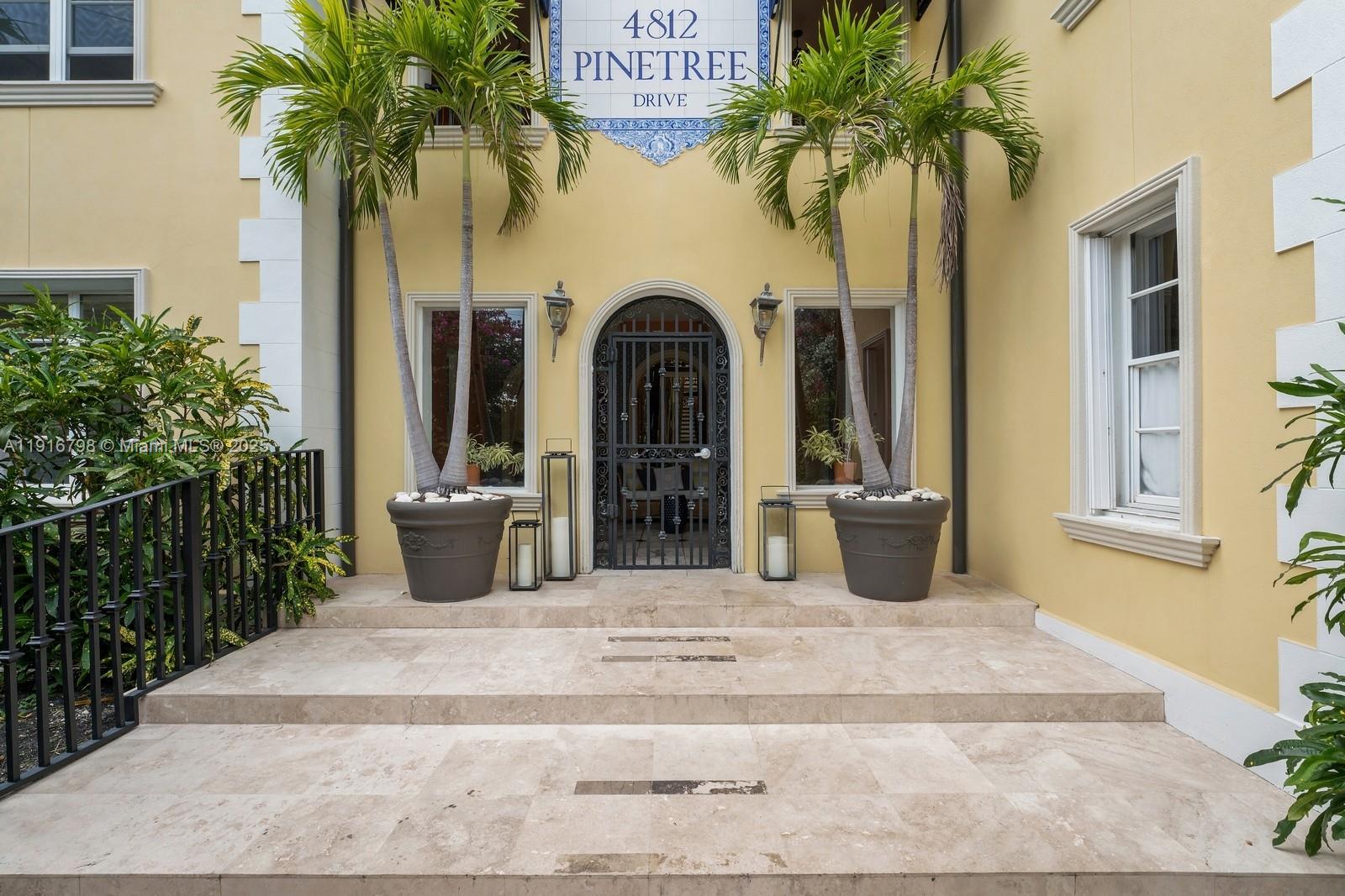 4812 Pine Tree Drive, Unit 206 Miami Beach, FL 33140 - Photo 1 of 14 a view of a entryway door of the house