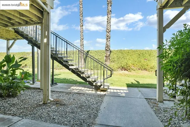 a view of a big room with wooden walls