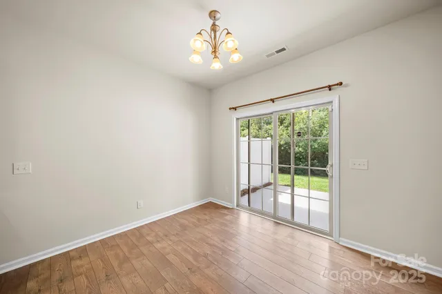 a view of a livingroom with a large window