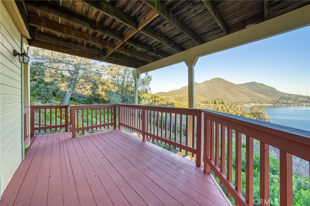 4777 Hawaina Way Kelseyville, CA 95451 - Photo 29 of 48 a view of balcony with wooden floor and mountain view