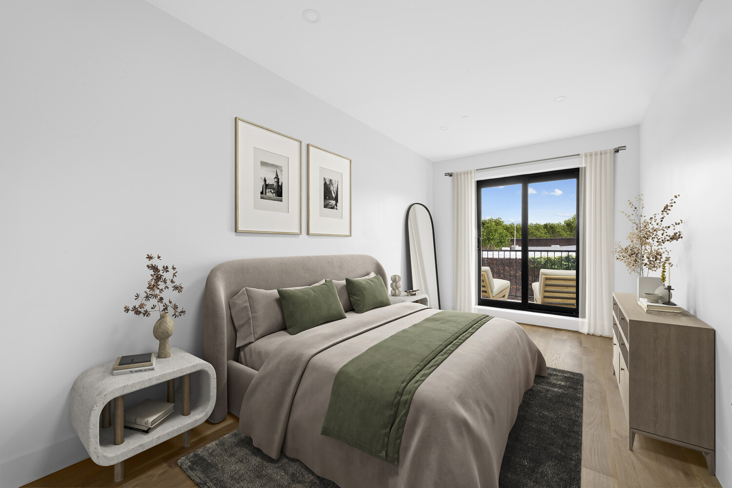 140 Moffat Street, Unit 3 Brooklyn, NY 11207 - Photo 8 of 11 a bedroom with a bed and a window