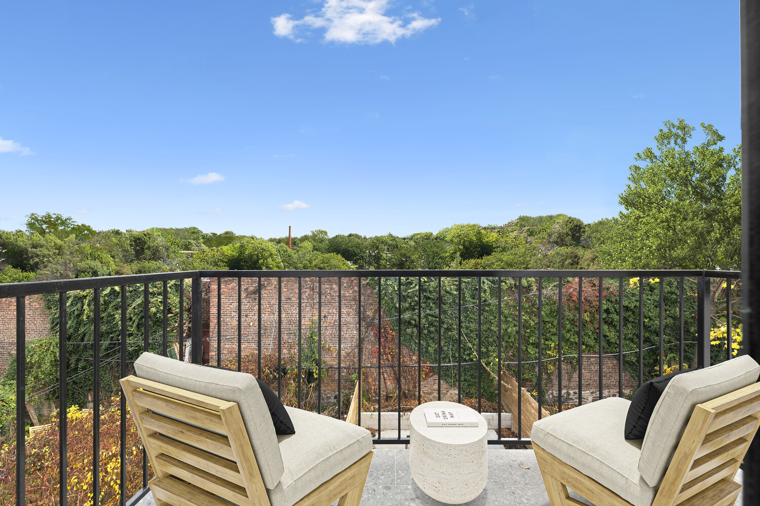 140 Moffat Street, Unit 3 Brooklyn, NY 11207 - Photo 9 of 11 a balcony with outdoor seating