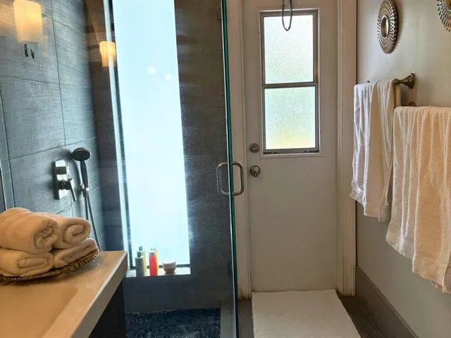 a room with furniture and a window