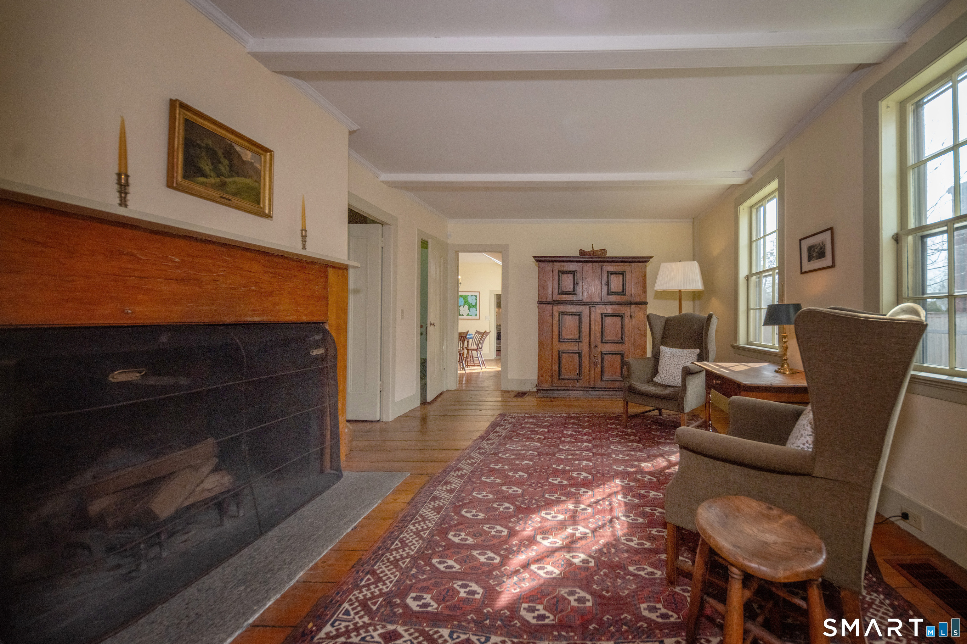 95 Fair Street Guilford, CT 06437 - Photo 10 of 40 a living room with furniture and a wooden floor