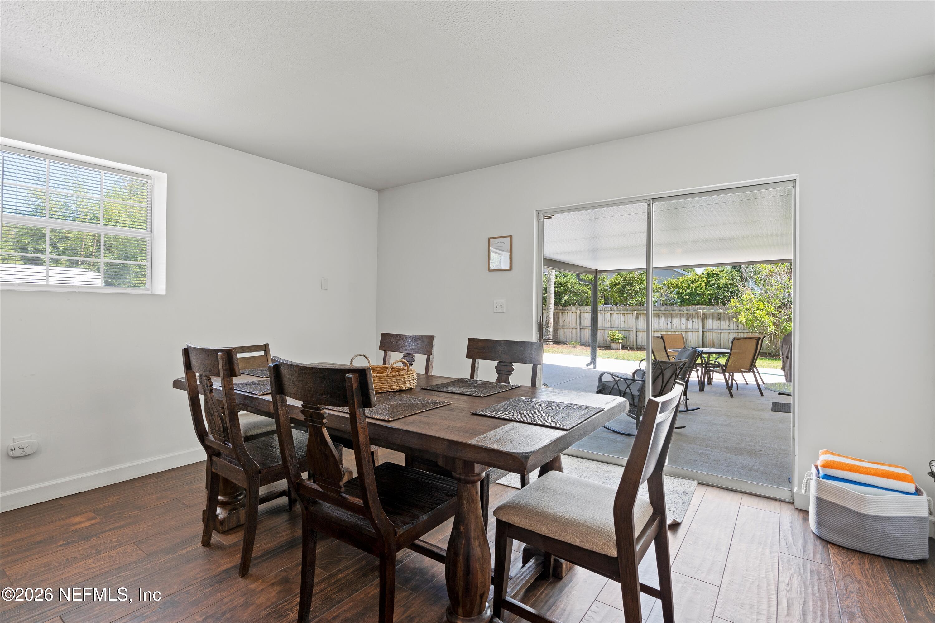 31 Norberta Way Jacksonville Beach, FL 32250 - Photo 37 of 49 a view of a dining room with furniture wooden floor and a potted plant