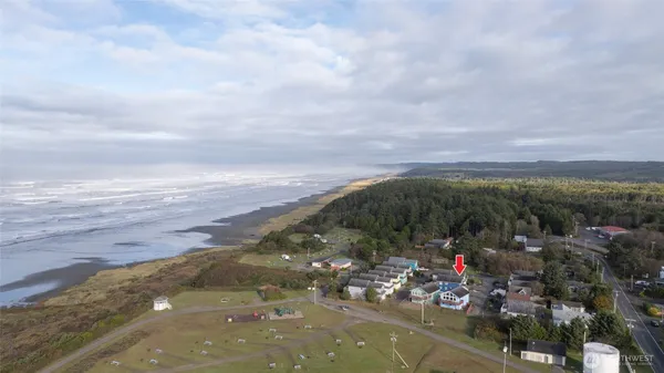 a view of city and mountain