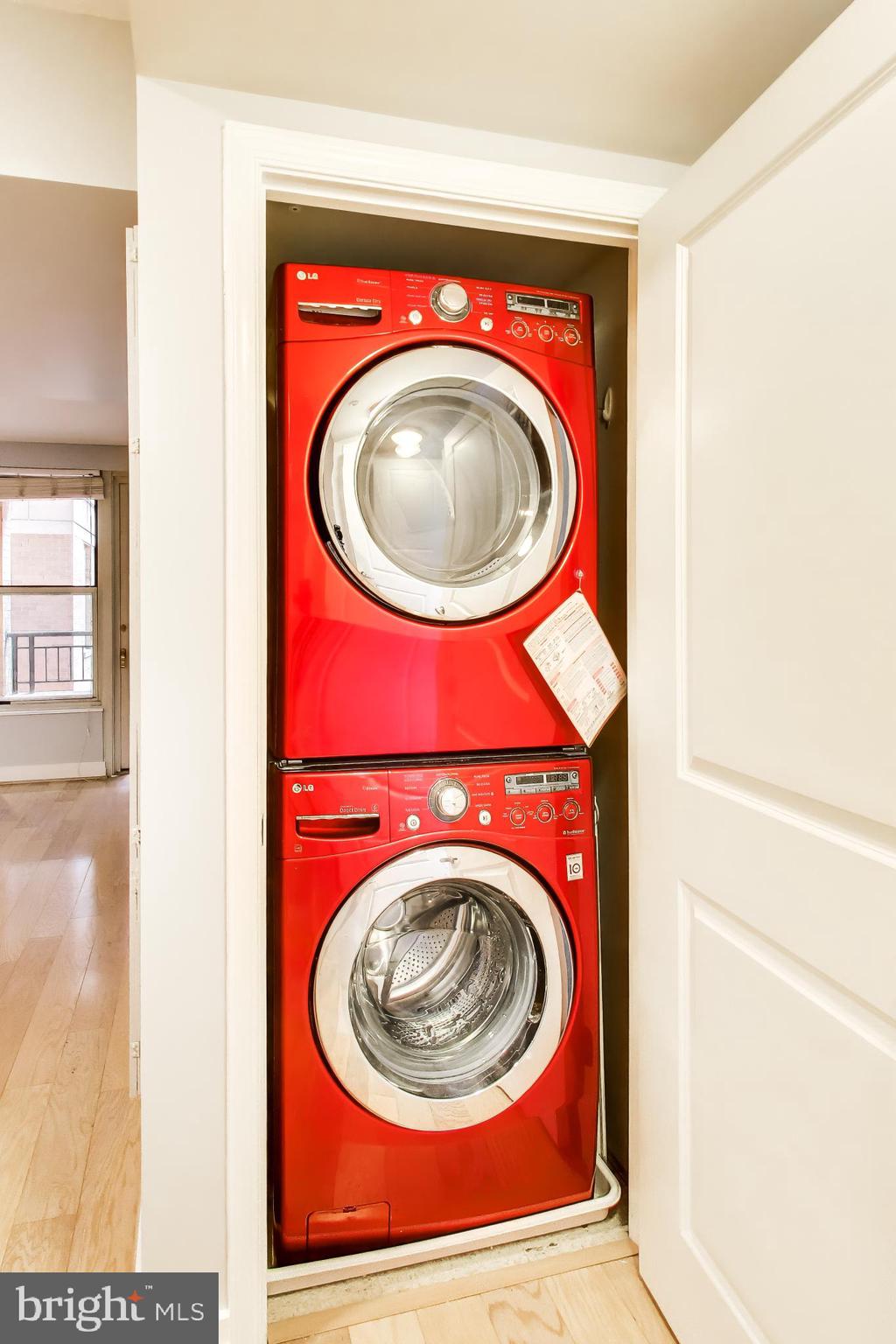 915 E Street Northwest, Unit 414 Washington, DC 20004 - Photo 19 of 35 a utility room with a washer and dryer