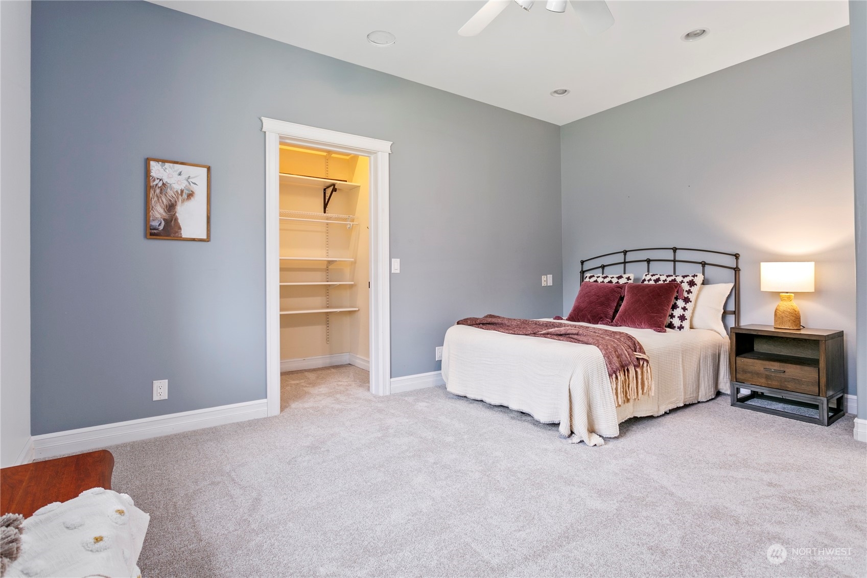 6082 Old Guide Road Bellingham, WA 98226 - Photo 18 of 39 a bedroom with a bed and a window