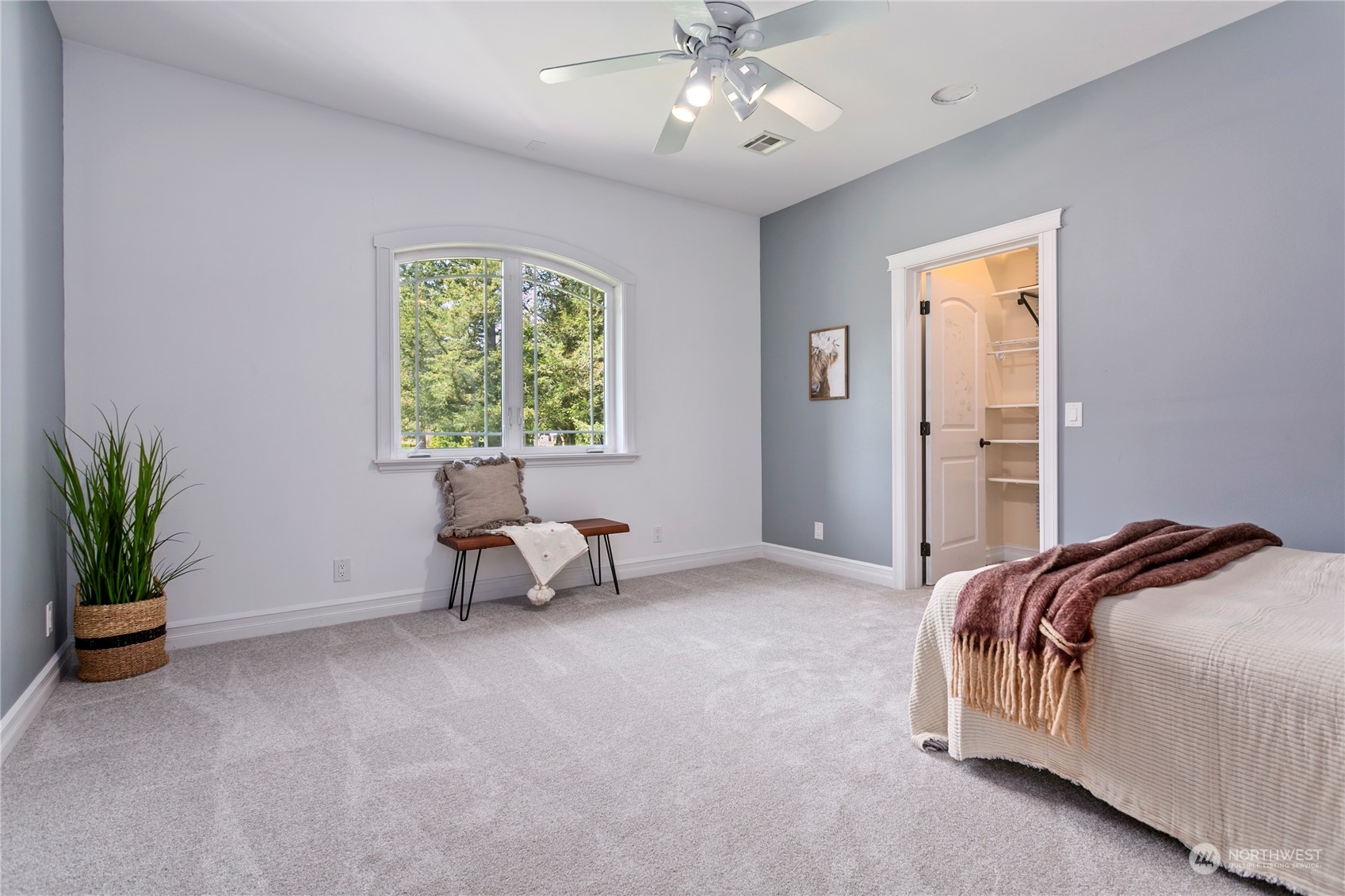 6082 Old Guide Road Bellingham, WA 98226 - Photo 19 of 39 a bedroom with a bed and a window