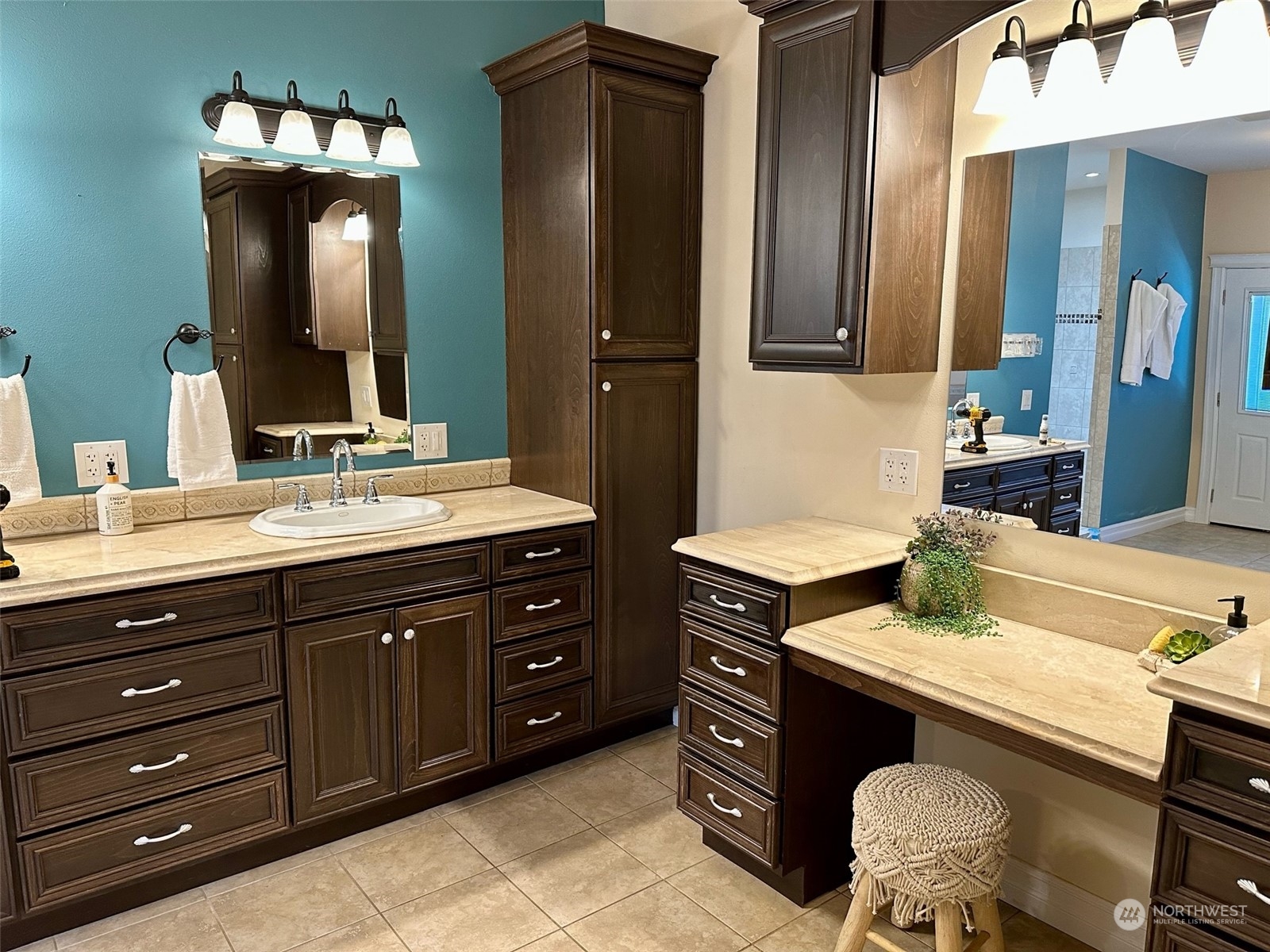 6082 Old Guide Road Bellingham, WA 98226 - Photo 25 of 39 a bathroom with a sink vanity and a mirror