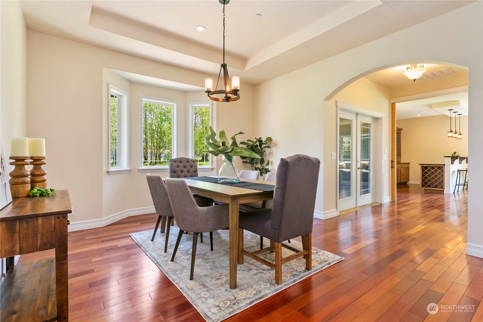 6082 Old Guide Road Bellingham, WA 98226 - Photo 6 of 39 a view of a dining room with furniture window and wooden floor