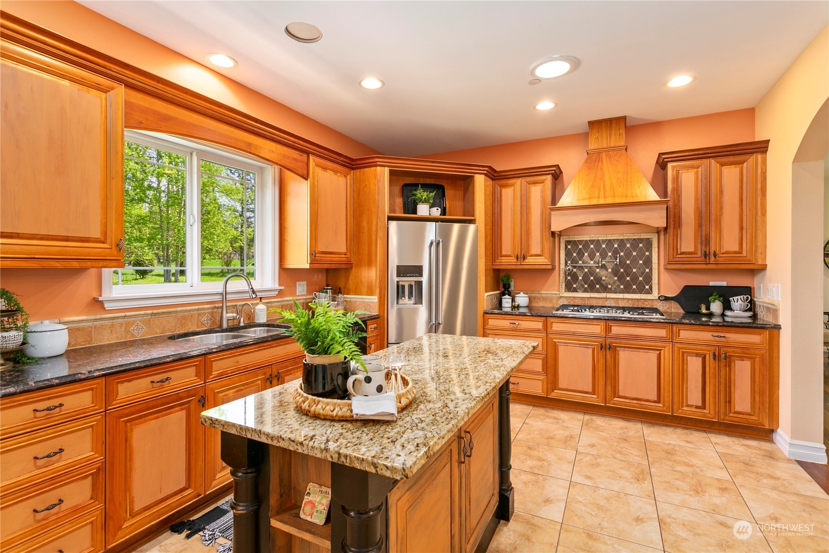 6082 Old Guide Road Bellingham, WA 98226 - Photo 10 of 39 a kitchen with stainless steel appliances granite countertop sink stove and refrigerator