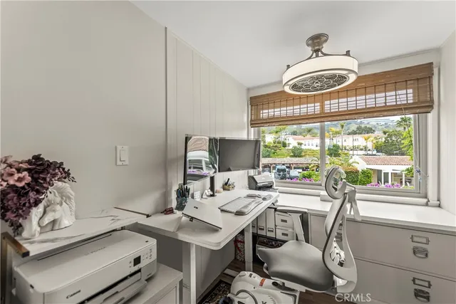 a very nice looking room with a large window