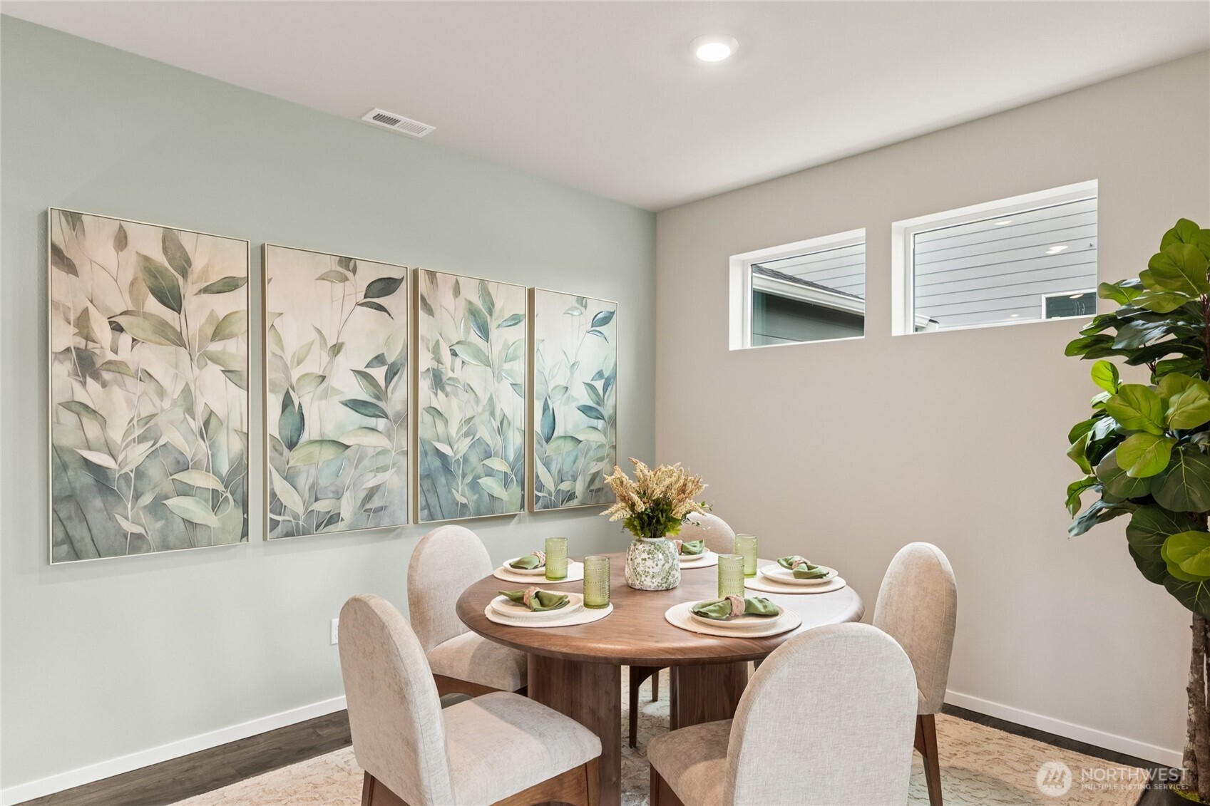 536 Wall Street, Unit 33 Buckley, WA 98321 - Photo 24 of 40 a view of a dining room with furniture and wooden floor
