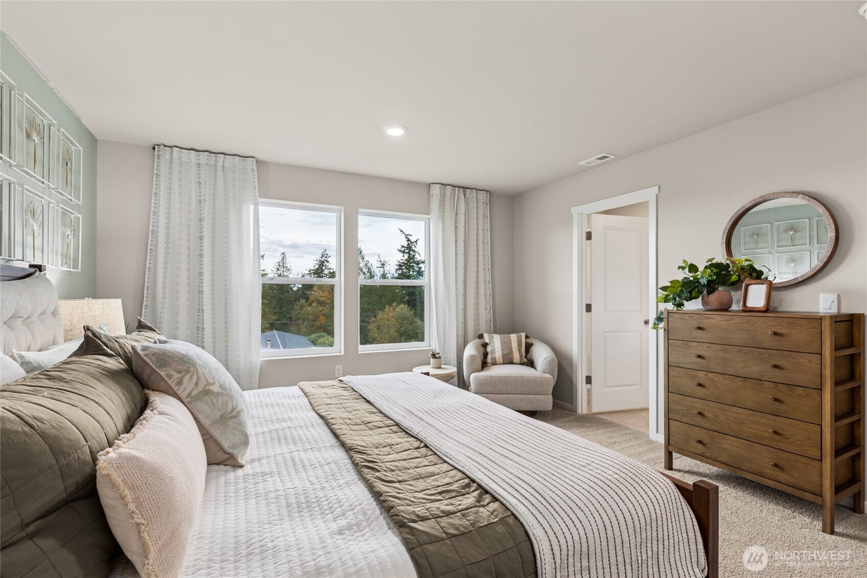 536 Wall Street, Unit 33 Buckley, WA 98321 - Photo 30 of 40 a bedroom with a bed and window