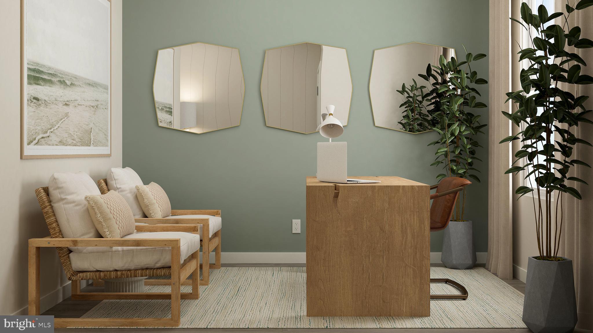 first floor office/den