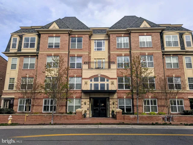 a front view of a residential apartment building