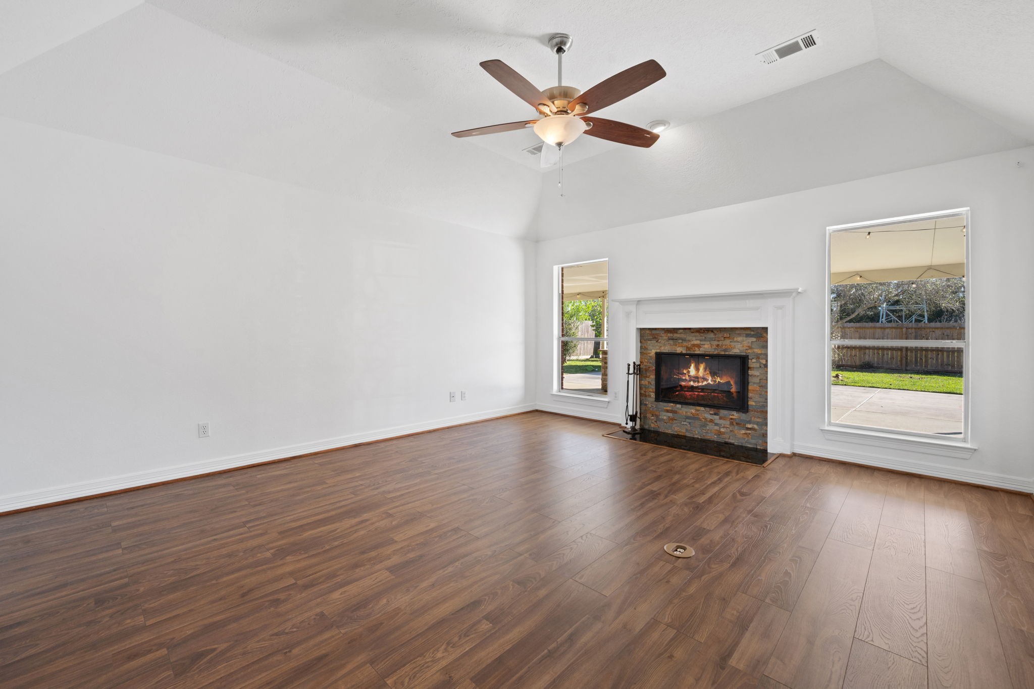 7302 Maple Lane Baytown, TX 77521 - Photo 5 of 24 Wood Burning Fireplace