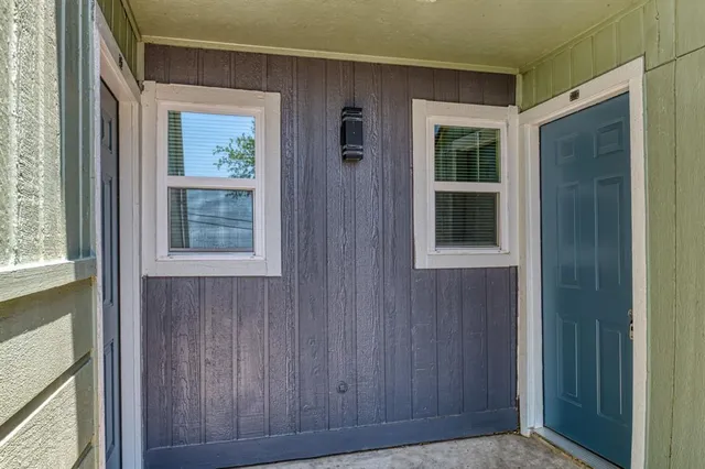 a view of an entryway door