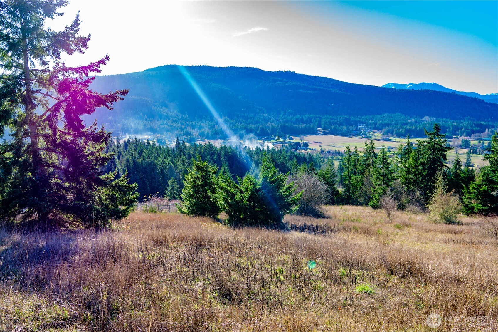 3 Hillside Drive Sequim, WA 98382 - Photo 16 of 27 a view of a mountain with a yard