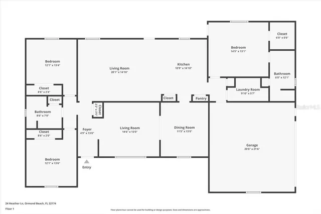 $407,000 | 24 Heather Lane, Ormond Beach, FL 32174
