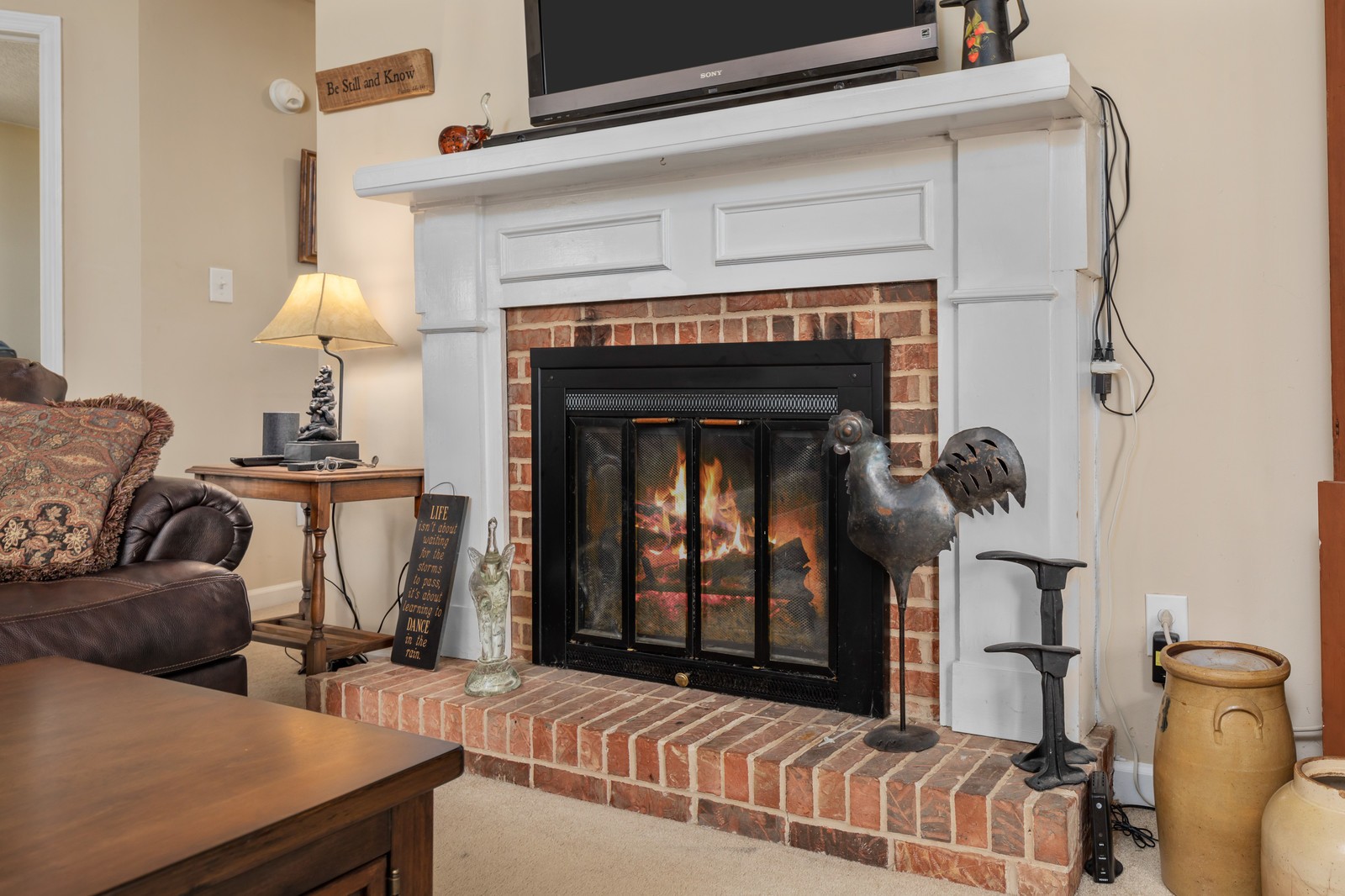 704 Riverview Drive Franklin, TN 37064 - Photo 9 of 33 a living room with furniture and a fireplace