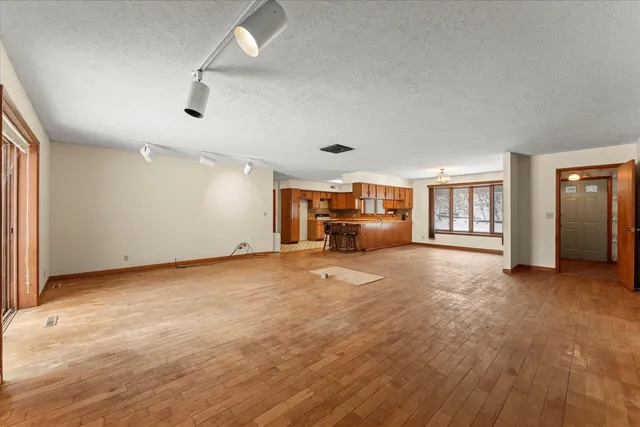a view of a glass door and window