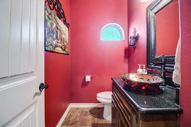 a view of a terrace with a lake view