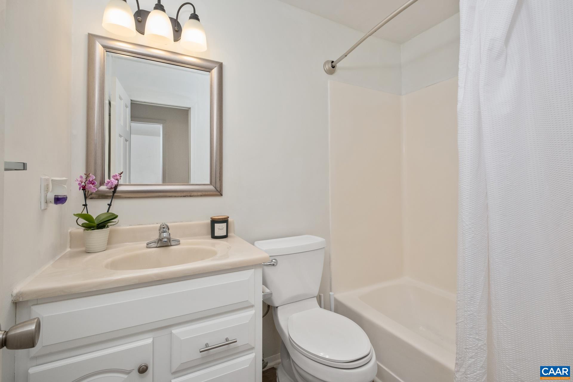 407 Valley Rd Extension, Unit A Charlottesville, VA 22903 - Photo 12 of 24 a bathroom with a sink a toilet and shower