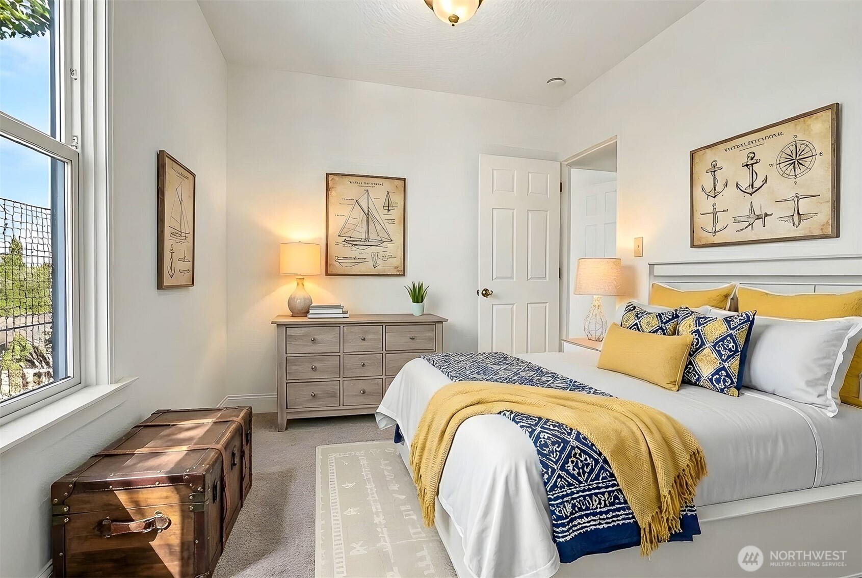 1328 Chestnut Street Everett, WA 98201 - Photo 13 of 24 a bed room with a bed and a couch