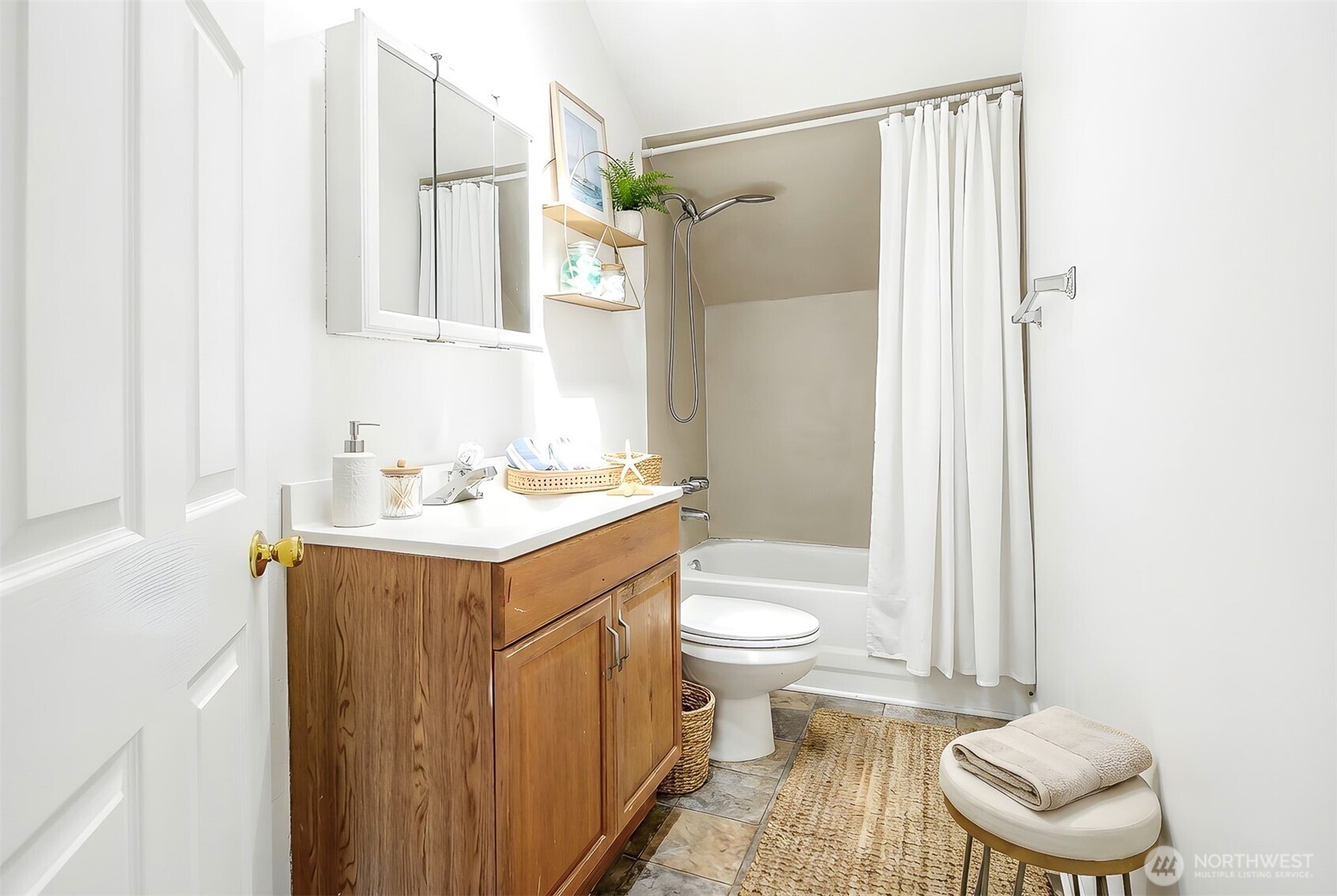 1328 Chestnut Street Everett, WA 98201 - Photo 17 of 24 a bathroom with a sink toilet and shower