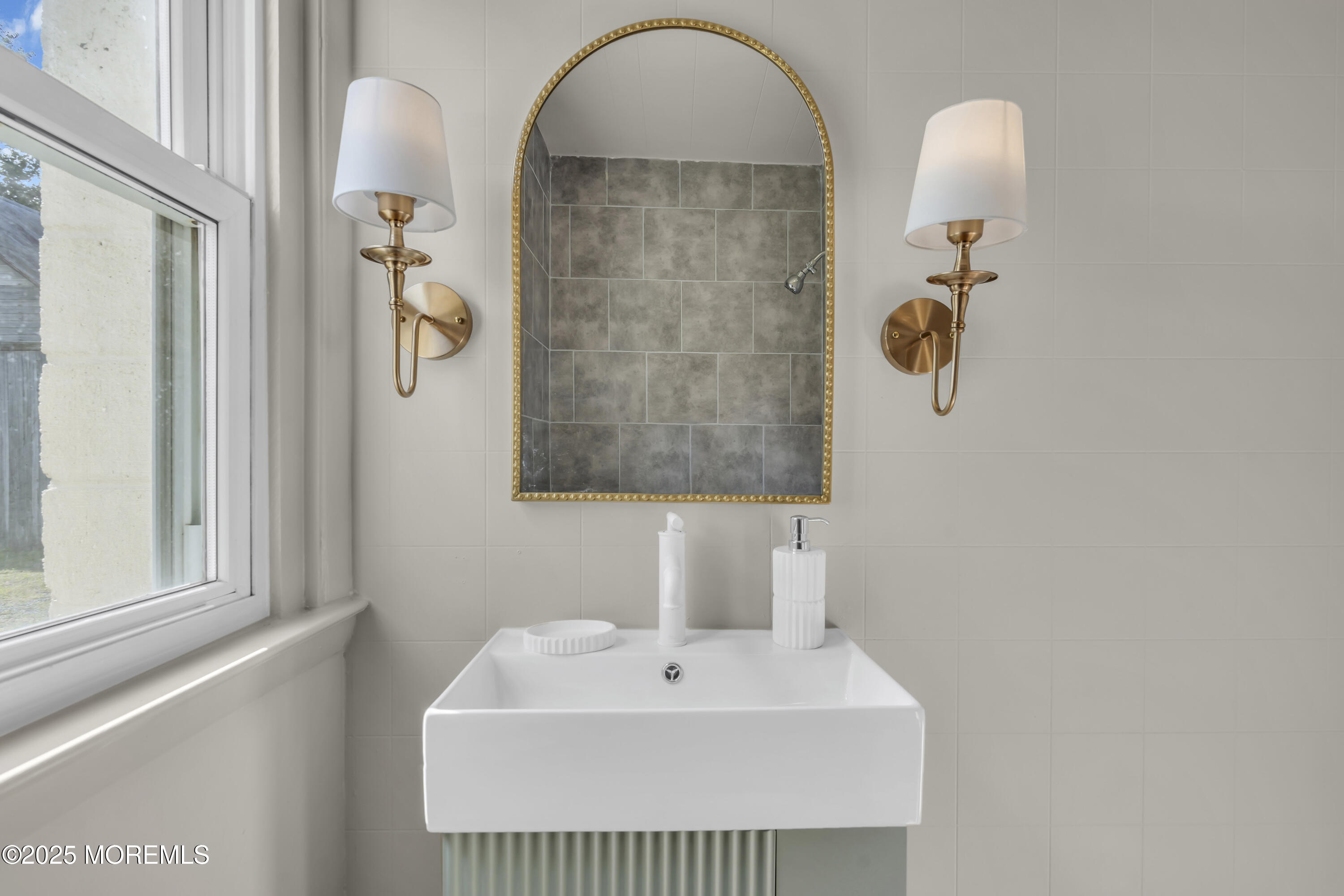 70-72 Jacobstown Road New Egypt, NJ 08533 - Photo 54 of 72 a bathroom with a sink and mirror