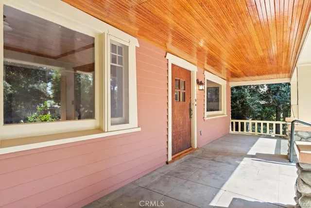 a view of a house with a porch