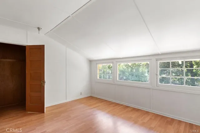 a view of backyard with large tree