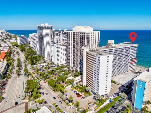 a view of a city with tall buildings