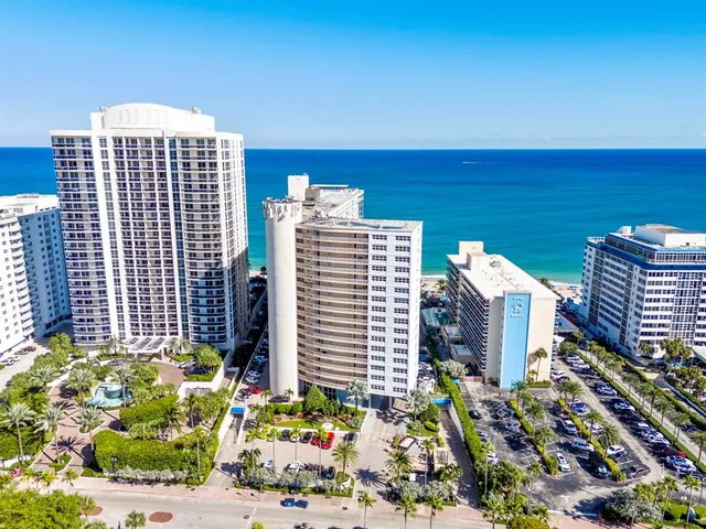 a view of a city with tall buildings