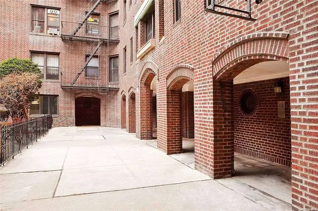a front view of a house with a door