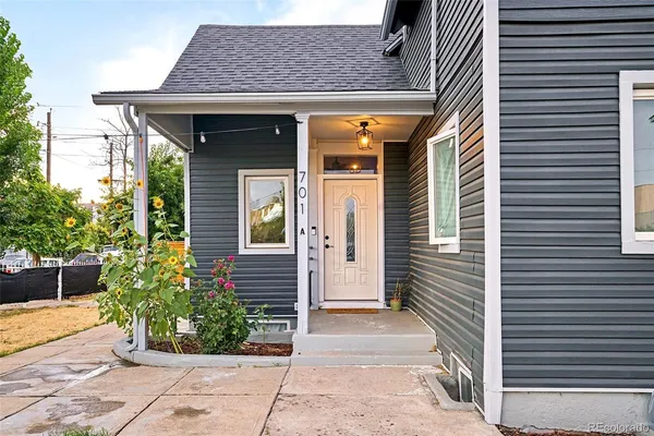 a front view of a house