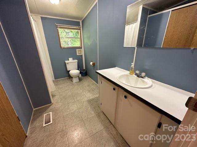 143 Hubert McCall Drive Balsam Grove, NC 28708 - Photo 11 of 19 a bathroom with a sink a toilet and mirror