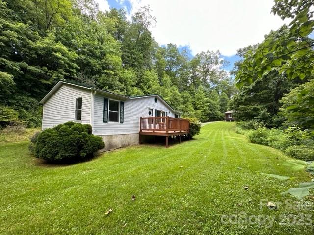 143 Hubert McCall Drive Balsam Grove, NC 28708 - Photo 4 of 19 a front view of house with yard and green space