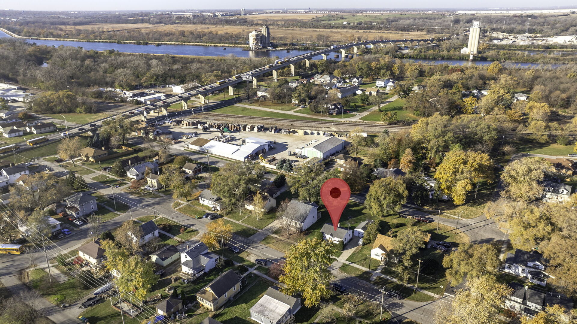 711 Clinton Street Lockport, IL 60441 - Photo 22 of 22 an aerial view of a city
