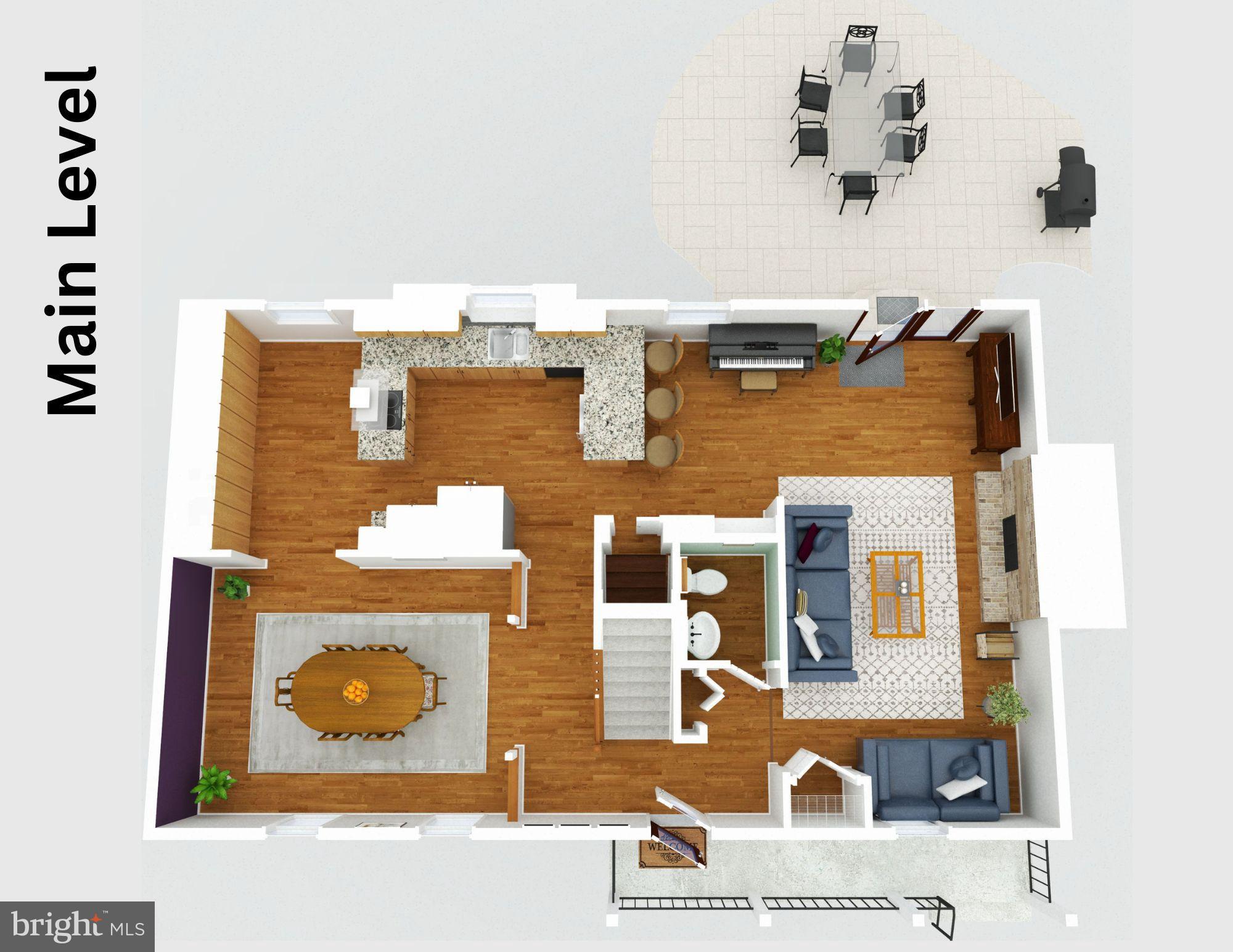 16083 Radburn Street Woodbridge, VA 22191 - Photo 59 of 63 Main Level 3D Floor Plan