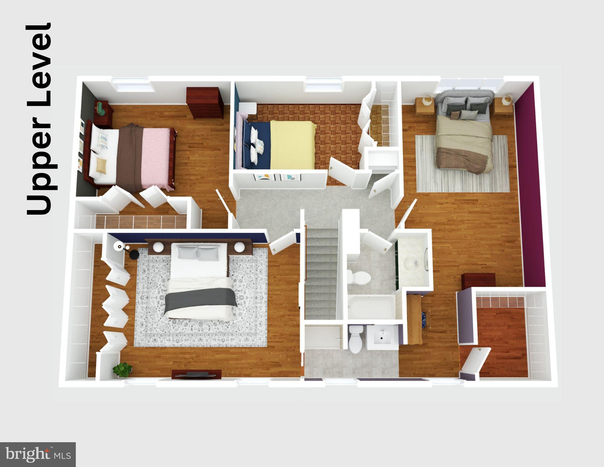 16083 Radburn Street Woodbridge, VA 22191 - Photo 61 of 63 Upper Level 3D Floor Plan