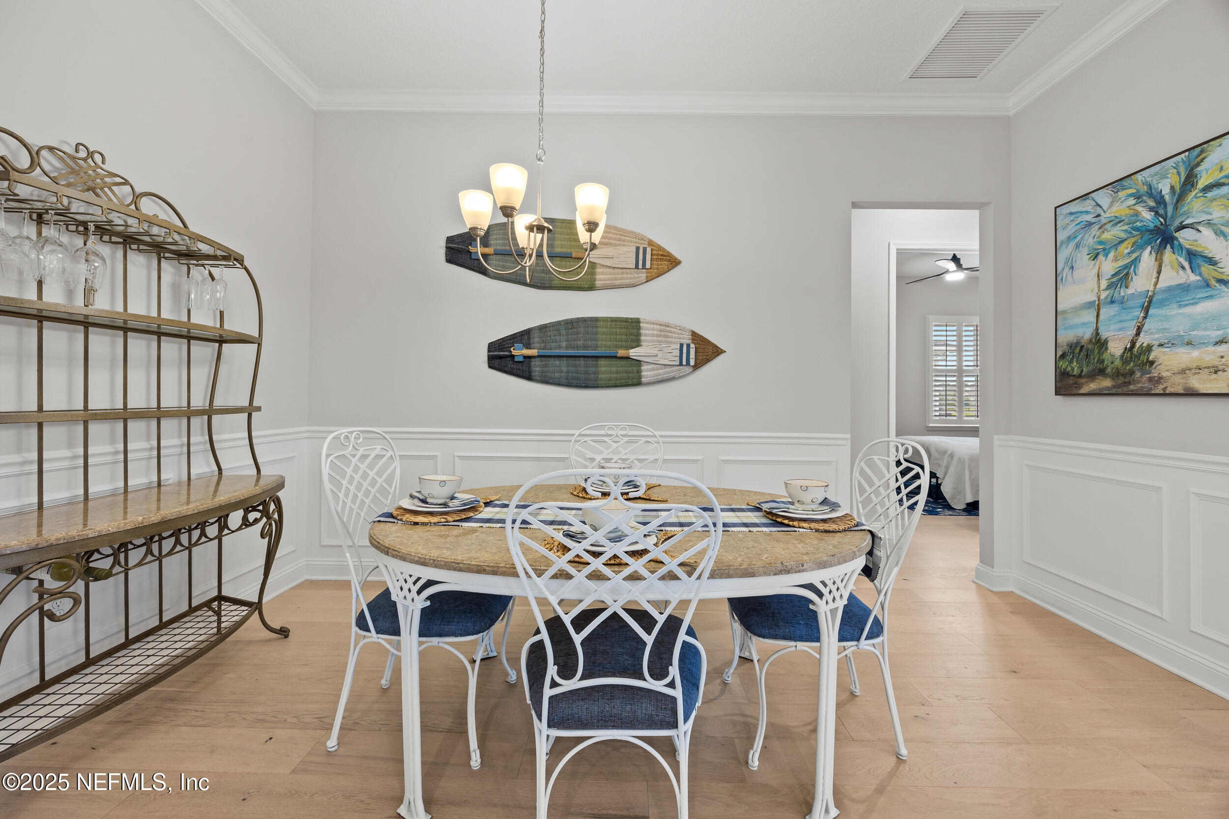 102 Fawn Field Lane St. Augustine, FL 32092 - Photo 12 of 40 Dining Space w Elegant Wainscoting