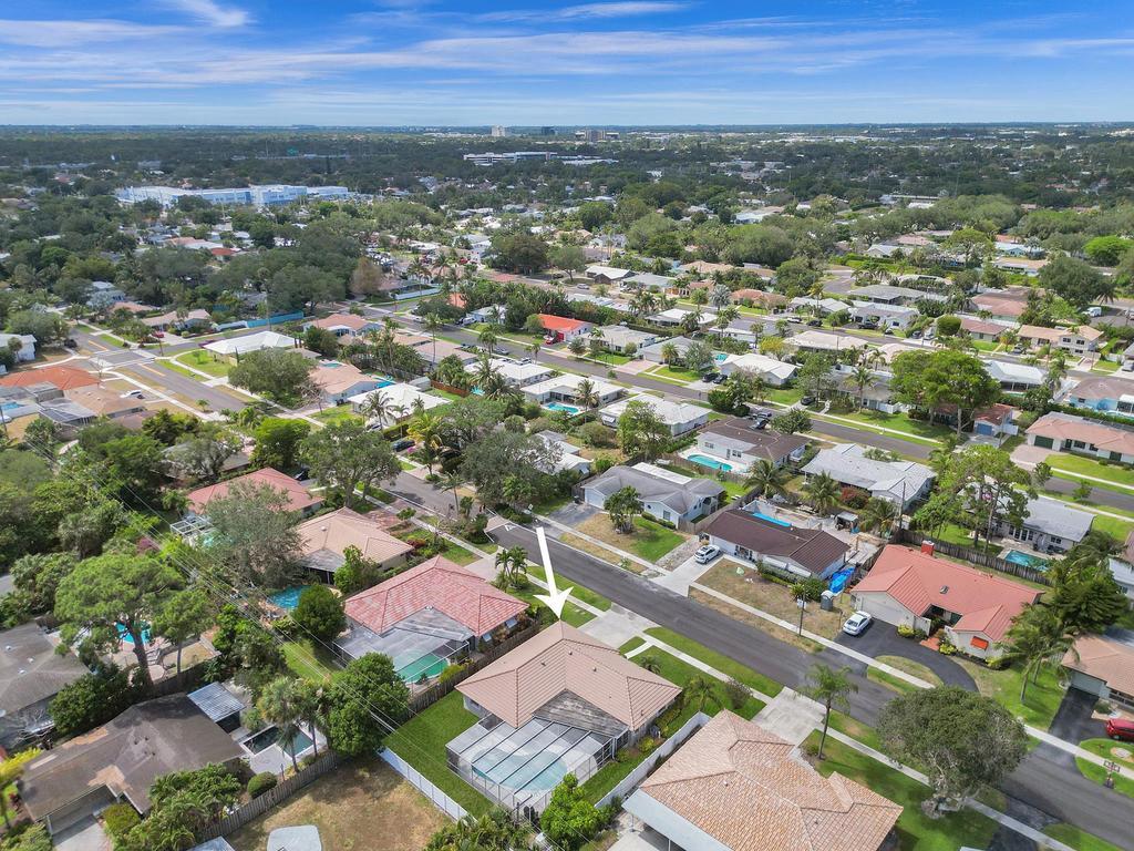 998 Southwest 5th Street Boca Raton, FL 33486 - Photo 8 of 55 an aerial view of residential houses with city view