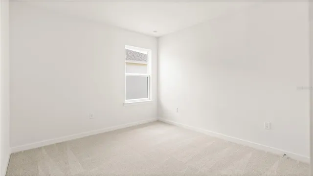 a view of a small space with window