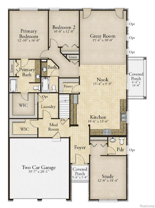 61659 Empire Road South Lyon, MI 48178 - Photo 21 of 21 Basic floor plan